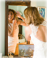 Bride getting ready